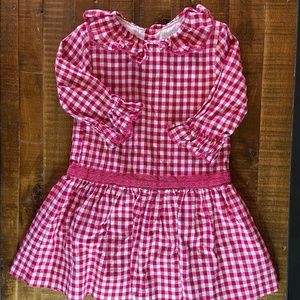 PHLONA Girls Red & White Gingham Dress size 6-7